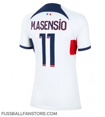 Paris Saint-Germain Marco Asensio #11 Replik Auswärtstrikot Damen 2023-24 Kurzarm